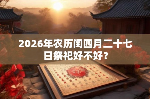 2026年农历闰四月二十七日祭祀好不好？