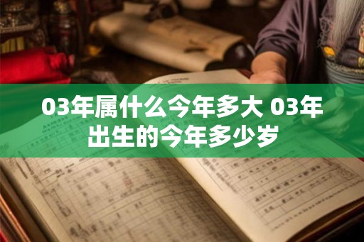 03年属什么今年多大 03年出生的今年多少岁