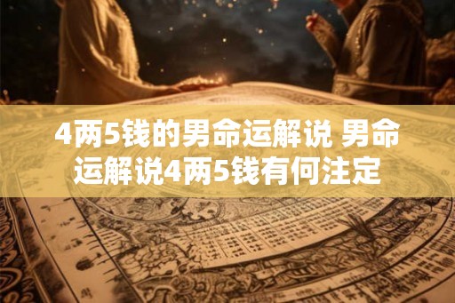 4两5钱的男命运解说 男命运解说4两5钱有何注定
