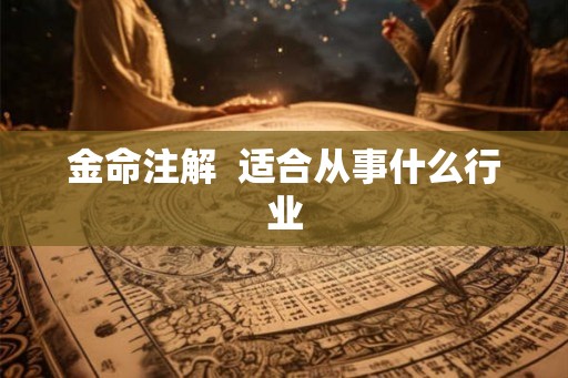 金命注解 适合从事什么行业 金命注解 适合从事什么行业