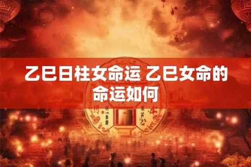 乙巳日柱女命运 乙巳女命的命运如何
