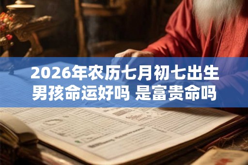 2026年农历七月初七出生男孩命运好吗 是富贵命吗