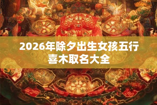 2026年除夕出生女孩五行喜木取名大全
