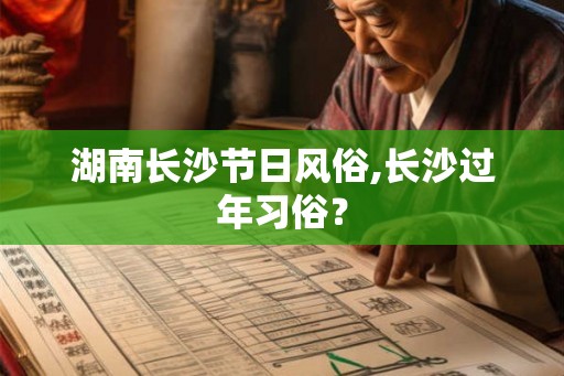 湖南长沙节日风俗,长沙过年习俗？