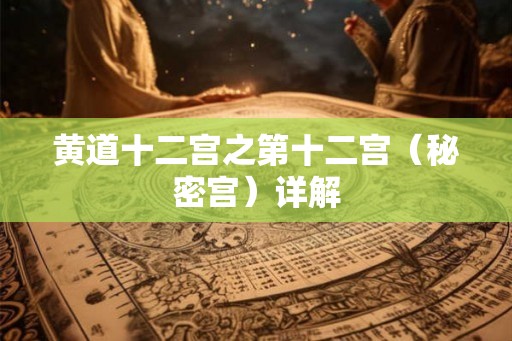 黄道十二宫之第十二宫（秘密宫）详解