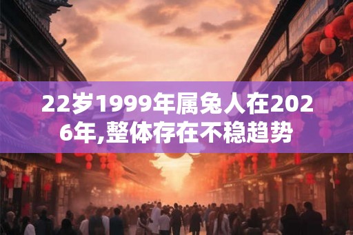 22岁1999年属兔人在2026年,整体存在不稳趋势