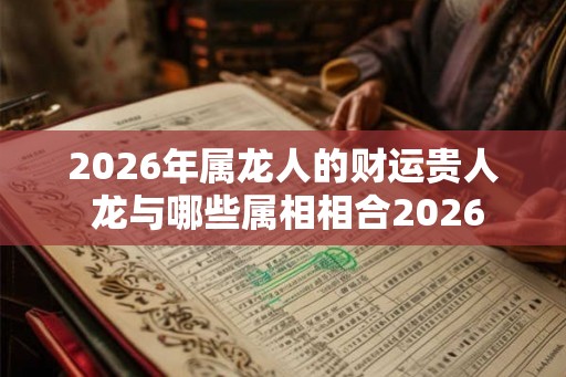 2026年属龙人的财运贵人 龙与哪些属相相合2026
