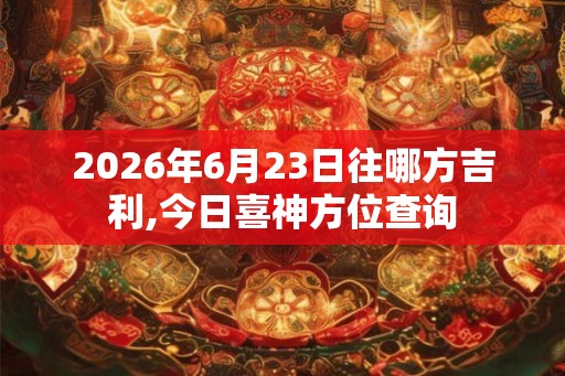 2026年6月23日往哪方吉利,今日喜神方位查询