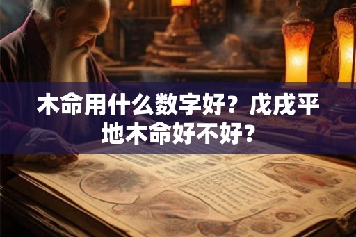 木命用什么数字好？戊戌平地木命好不好？