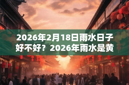 2026年2月18日雨水日子好不好？2026年雨水是黄道吉日吗？