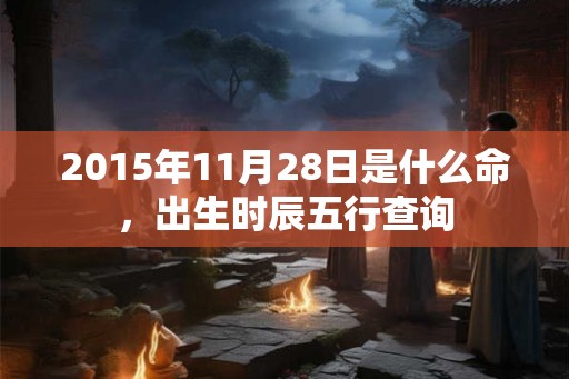 2015年11月28日是什么命,出生时辰五行查询 2015年11月28日是什么命,出生时辰五行查询