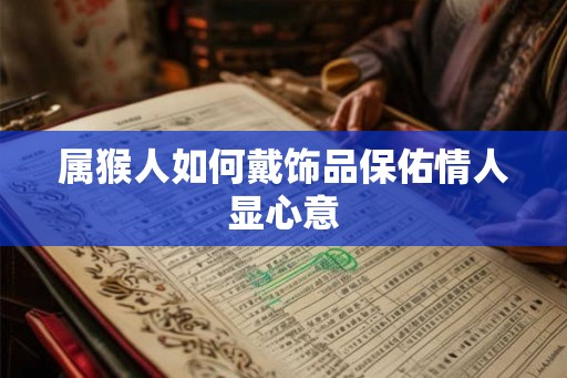 属猴人如何戴饰品保佑情人显心意