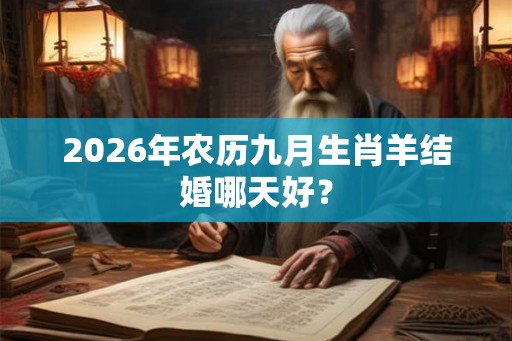 2026年农历九月生肖羊结婚哪天好？