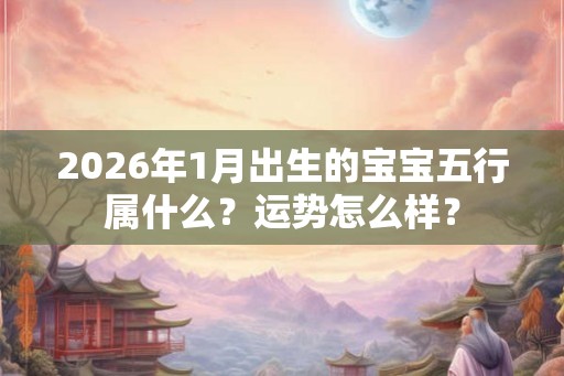 2026年1月出生的宝宝五行属什么？运势怎么样？