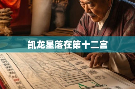 凯龙星落在第十二宫