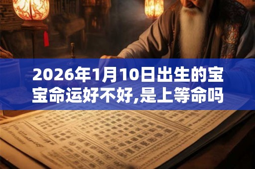 2026年1月10日出生的宝宝命运好不好,是上等命吗