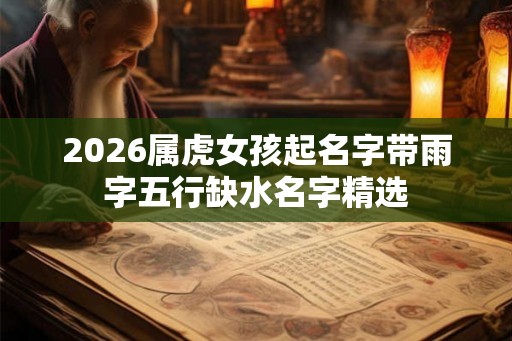 2026属虎女孩起名字带雨字五行缺水名字精选
