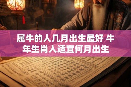 属牛的人几月出生最好 牛年生肖人适宜何月出生