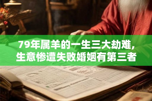 79年属羊的一生三大劫难,生意惨遭失败婚姻有第三者