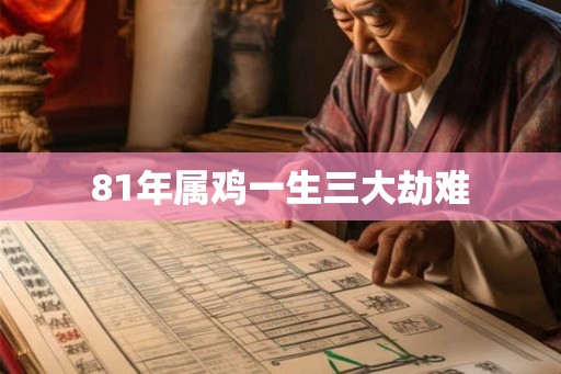 81年属鸡一生三大劫难