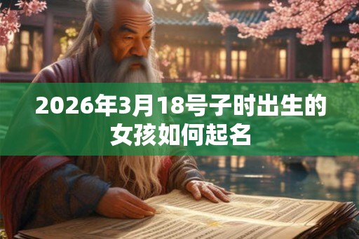 2026年3月18号子时出生的女孩如何起名 2026年3月18号子时出生的女孩如何起名