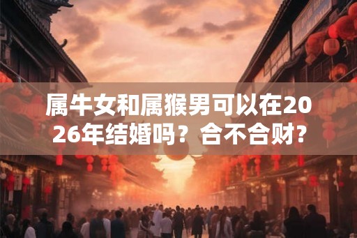 属牛女和属猴男可以在2026年结婚吗？合不合财？
