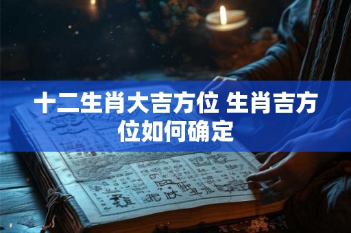 十二生肖大吉方位 生肖吉方位如何确定