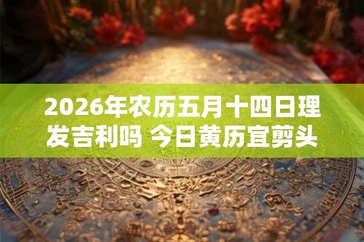 2026年农历五月十四日理发吉利吗 今日黄历宜剪头发吗 2026年农历五月十四日理发吉利吗 今日黄历宜剪头发吗