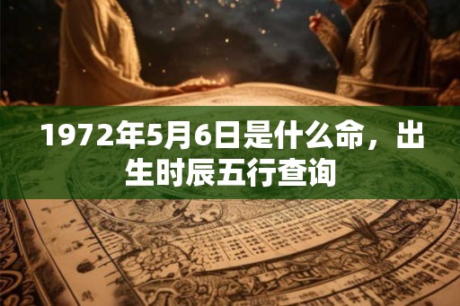 1972年5月6日是什么命,出生时辰五行查询 1972年5月6日是什么命,出生时辰五行查询