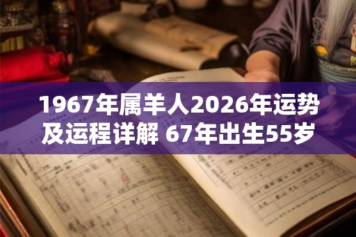 1967年属羊人2026年运势及运程详解 67年出生55岁羊人在虎年每月运势