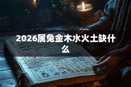 2026属兔金木水火土缺什么