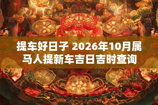 提车好日子 2026年10月属马人提新车吉日吉时查询