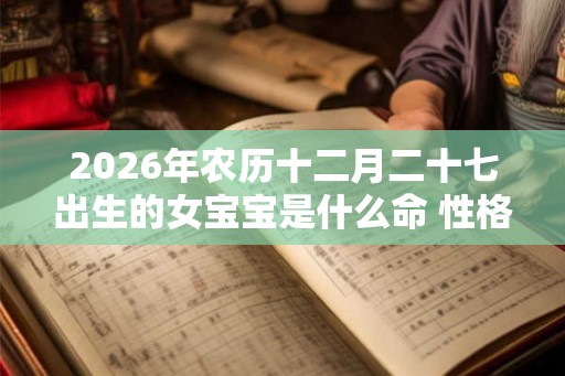 2026年农历十二月二十七出生的女宝宝是什么命 性格查询
