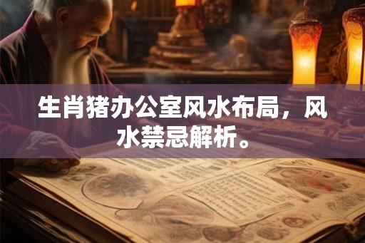 生肖猪办公室风水布局，风水禁忌解析。
