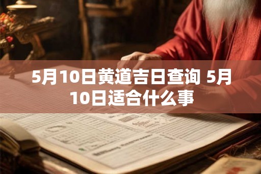 5月10日黄道吉日查询 5月10日适合什么事