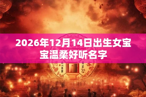 2026年12月14日出生女宝宝温柔好听名字 2026年12月14日出生女宝宝温柔好听名字