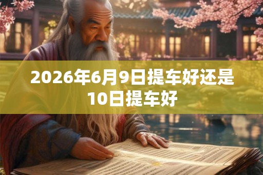 2026年6月9日提车好还是10日提车好
