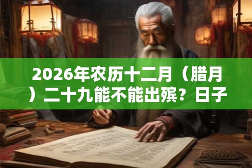 2026年农历十二月（腊月）二十九能不能出殡？日子如何？