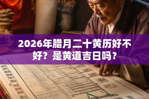 2026年腊月二十黄历好不好?是黄道吉日吗? 2026年腊月二十黄历好不好?是黄道吉日吗?