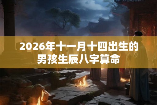 2026年十一月十四出生的男孩生辰八字算命
