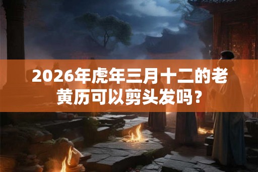 2026年虎年三月十二的老黄历可以剪头发吗？