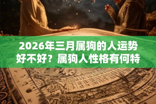 2026年三月属狗的人运势好不好？属狗人性格有何特征？