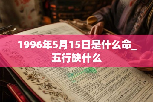 1996年5月15日是什么命_五行缺什么