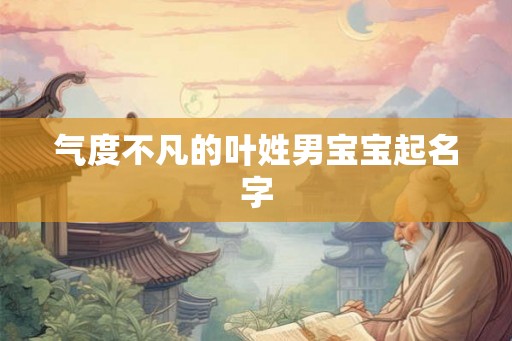 气度不凡的叶姓男宝宝起名字 气度不凡的叶姓男宝宝起名字