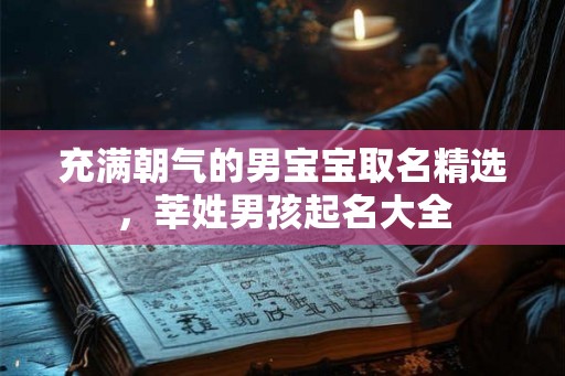 充满朝气的男宝宝取名精选，莘姓男孩起名大全