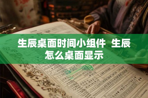 生辰桌面时间小组件  生辰怎么桌面显示