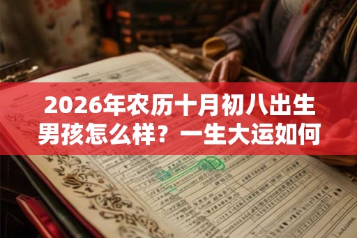 2026年农历十月初八出生男孩怎么样？一生大运如何？