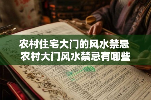 农村住宅大门的风水禁忌 农村大门风水禁忌有哪些