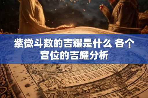 紫微斗数的吉耀是什么 各个宫位的吉耀分析