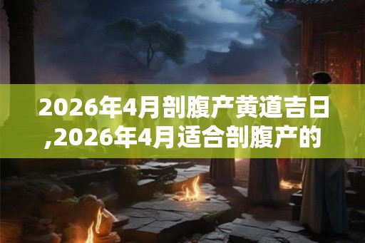 2026年4月剖腹产黄道吉日,2026年4月适合剖腹产的日子 2026年4月剖腹产黄道吉日,2026年4月适合剖腹产的日子